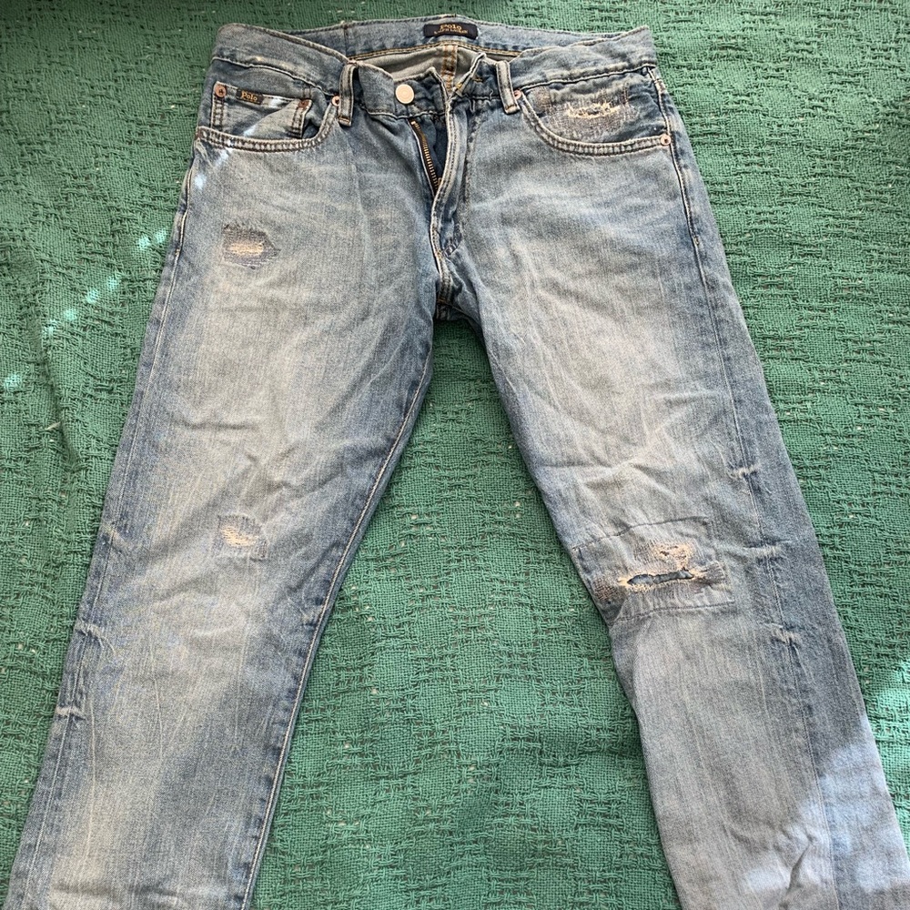 Mens 30/30 Ralph Lauren Varick Slim Straight Jeans!
